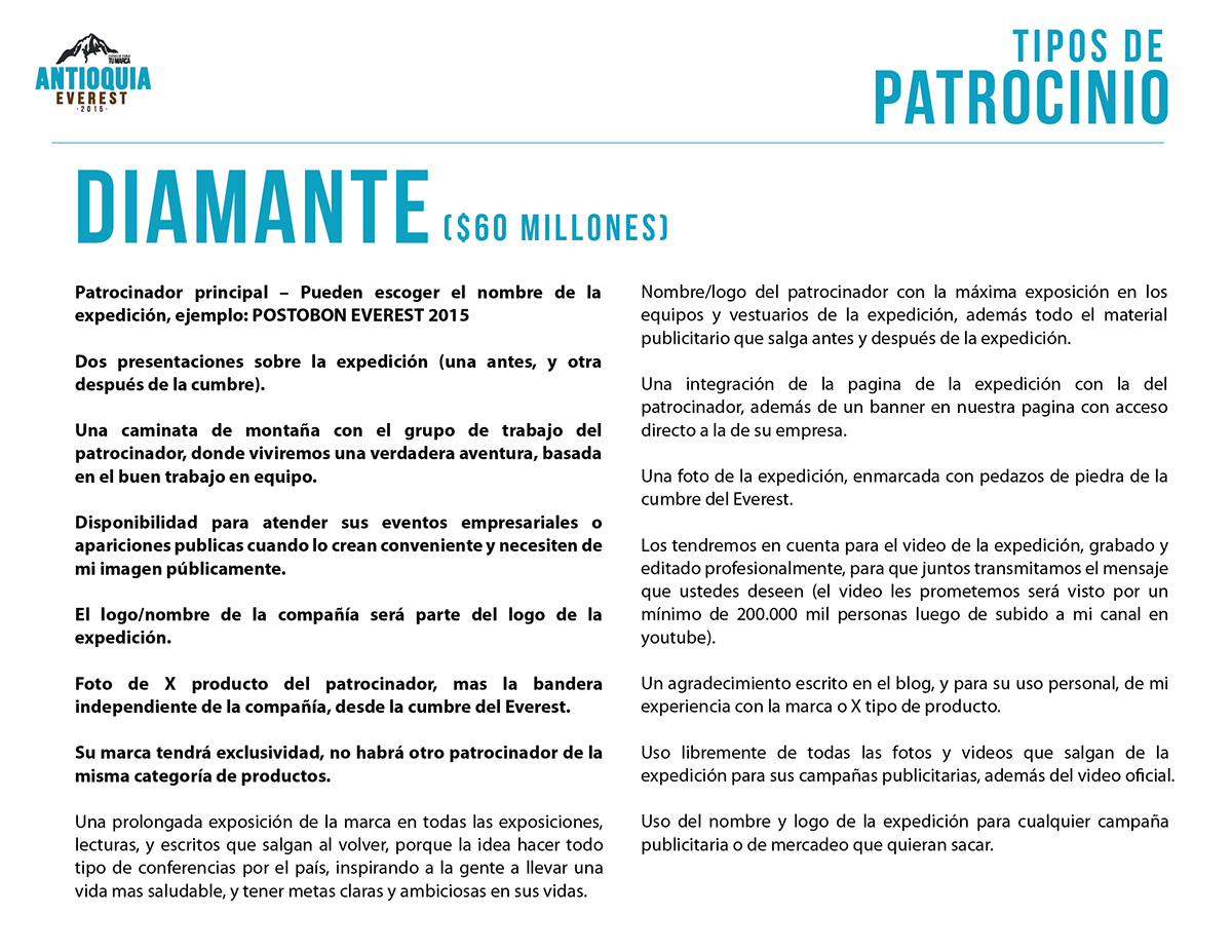 everest brochure Antioquia montain proyecto patrocinio pdf logo