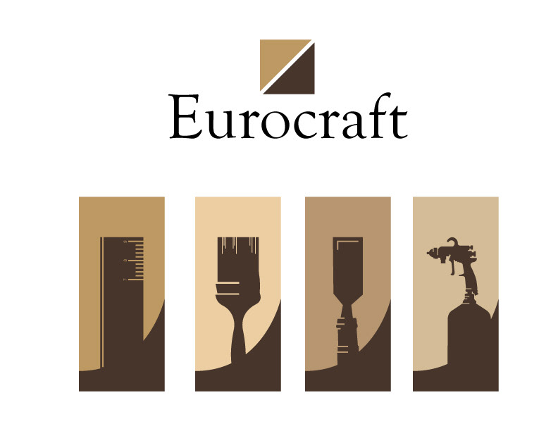 design logo Website adobe mockups eurocraft chicago brand graphic wood Web ux portfolio