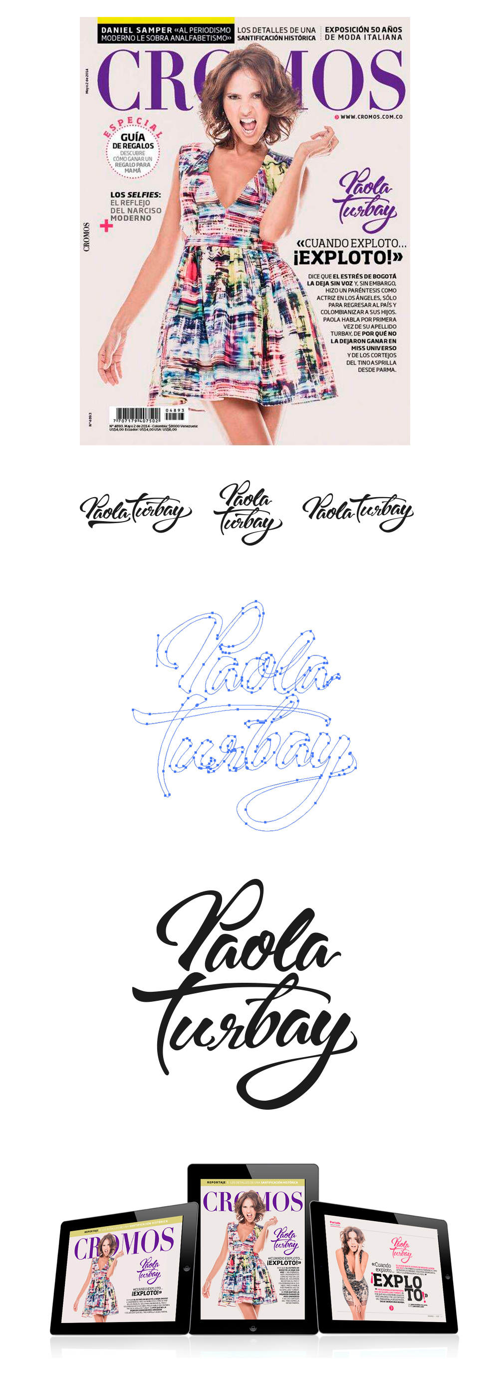 lettering letters letras brushpen wach91 colombia paolaturbay handmade caligrafia mag magazine revista editorial cover Portada