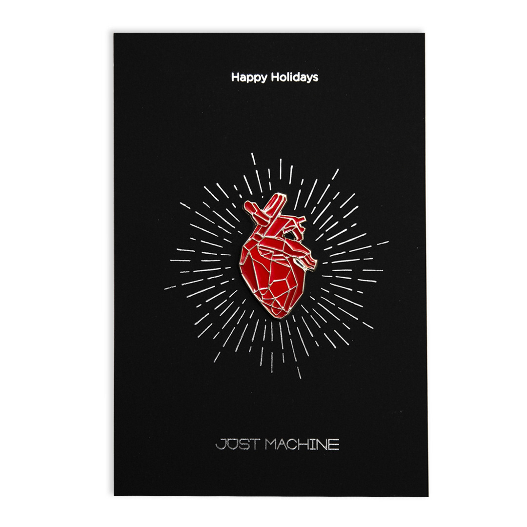 Fashion  pin streetwear enamel pins art direction  graphic design  holiday cards  heart ILLUSTRATION  just machine