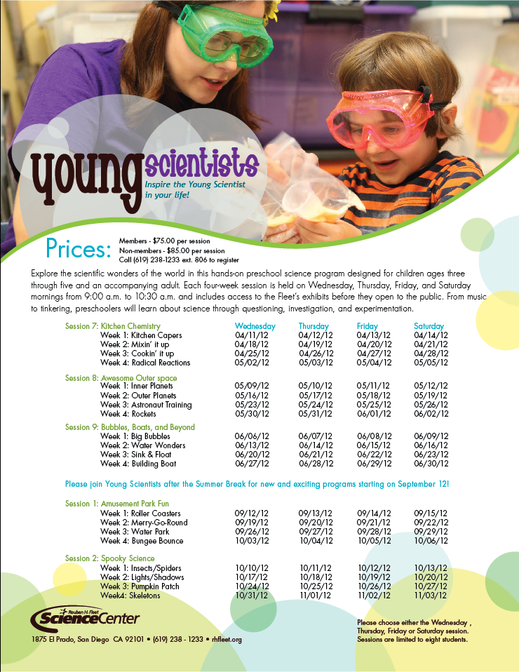Young Scientist  flyer  science  pattern