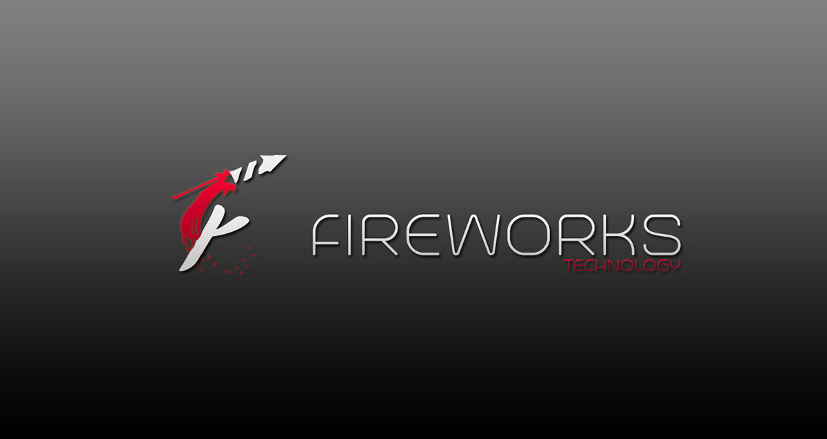 logo design creative graphic fireworks Technology Mockup