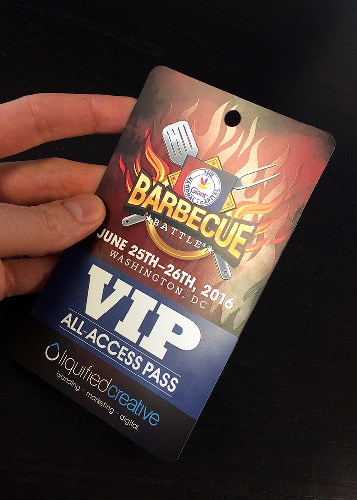 BBQ Battle vip pass badge Event collateral event marketing event pass ticket