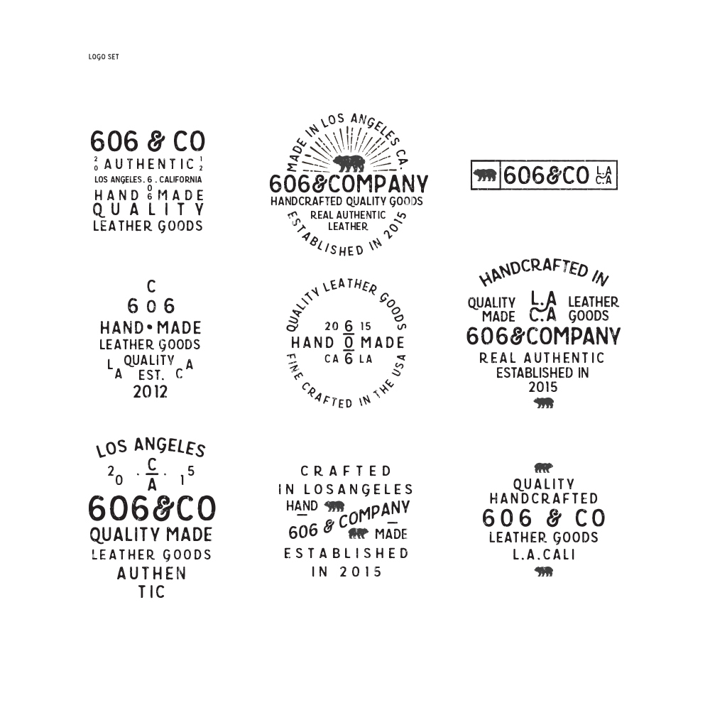 vintage modern type tag badge Label leather goods Mockup Clothing apparel design free font