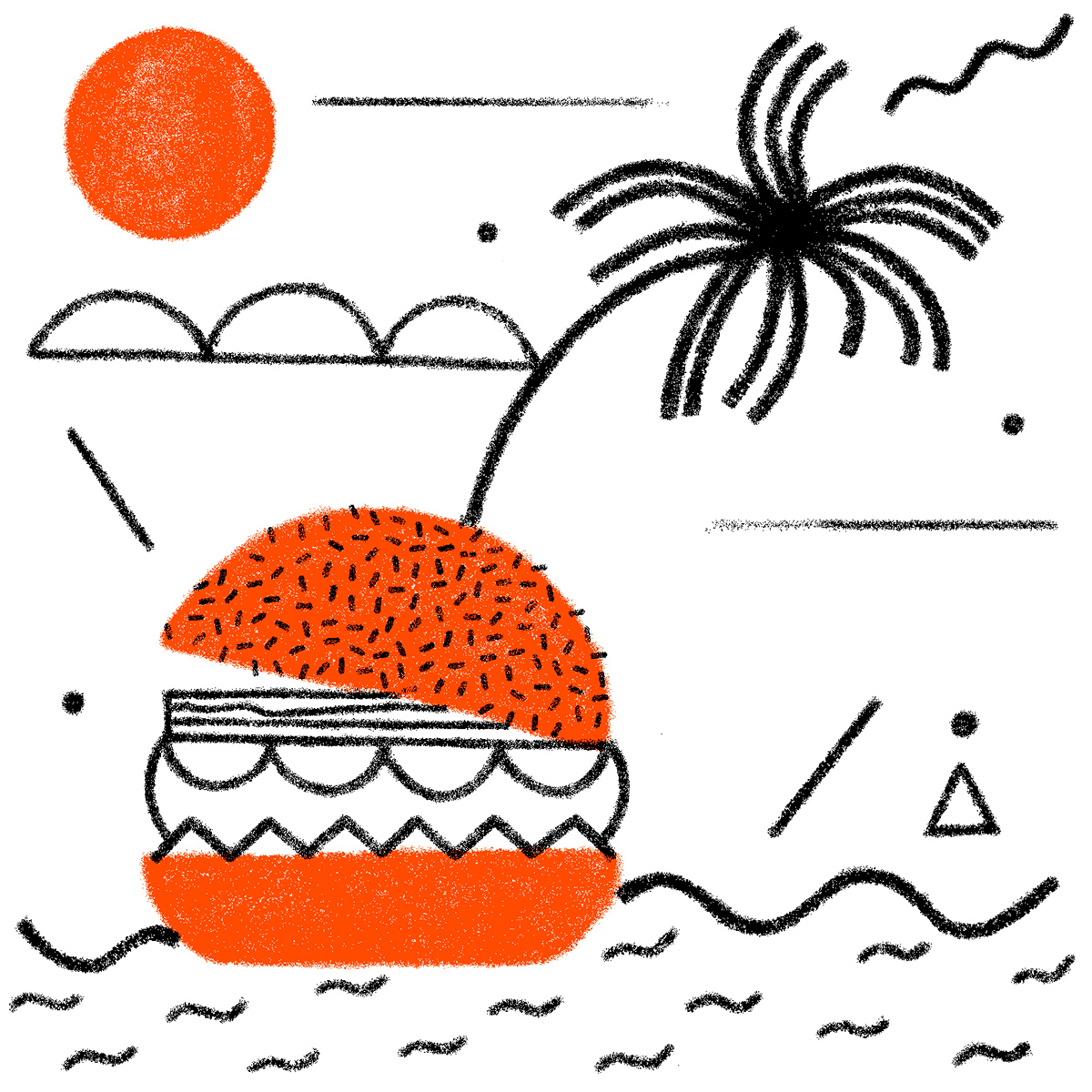 fanzine ILLUSTRATION  burger Summer Edition