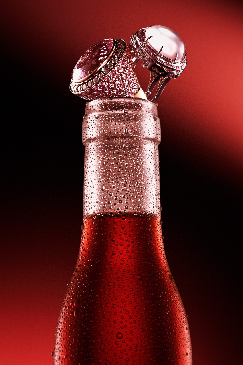 Adobe Portfolio jewelry revista arrais background colors bottles Still life product drink