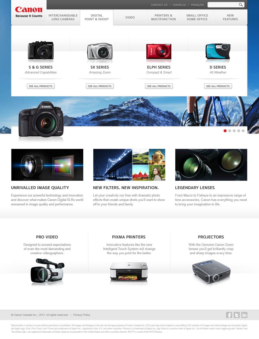 Elegant features website Ecommerce user interface design User Experience Design