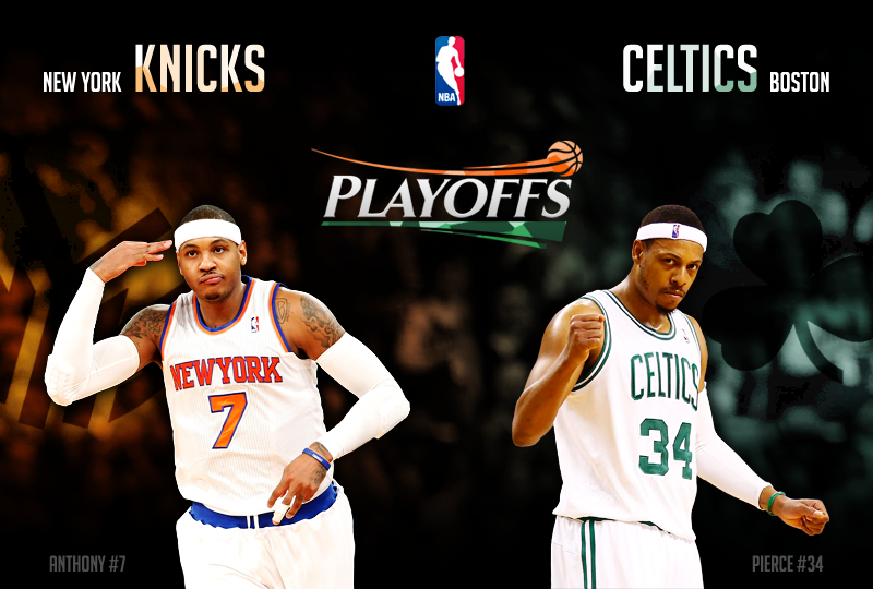 NBA Playoffs Boston Celtics new york knicks paul pierce Carmelo Anthony