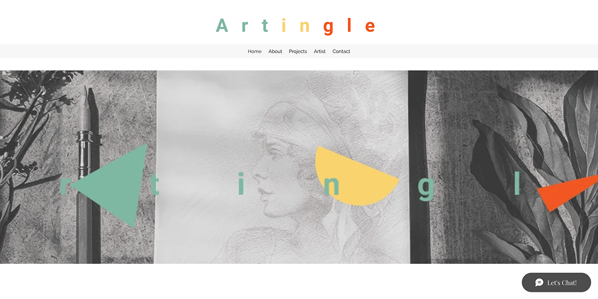 Artingle Visual Identity Web Design  Website Design UI/UX Figma user interface landing page