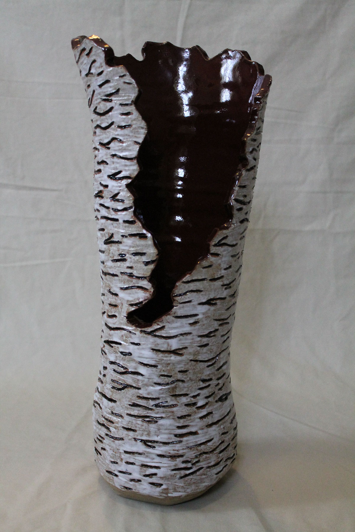 teapot Vase ceramics  glaze Tree  birch