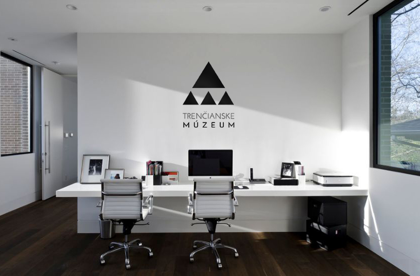 museum Trenchtown   trencin logo design brand Corporate Identity Promotional black triangle set-square ivana daniskova ivana daniskova historic slovakia