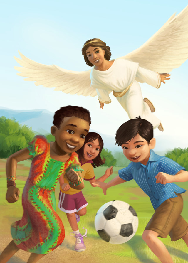 International diverse multicultural children jesus Christian bible miracle kids Love Easter