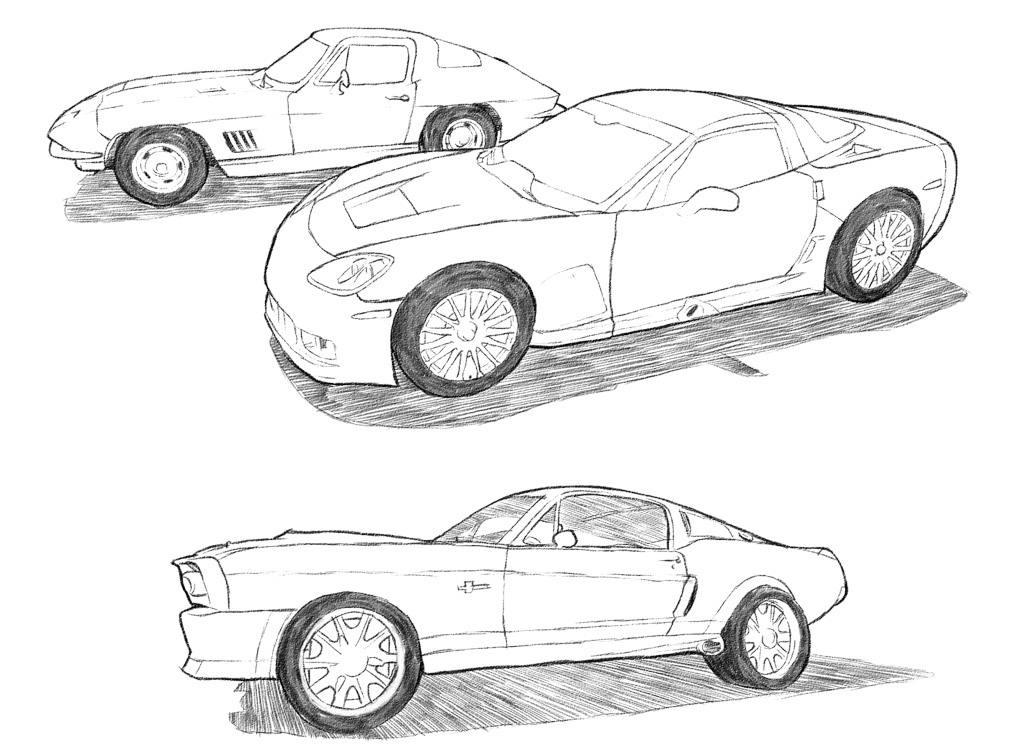 How to draw car