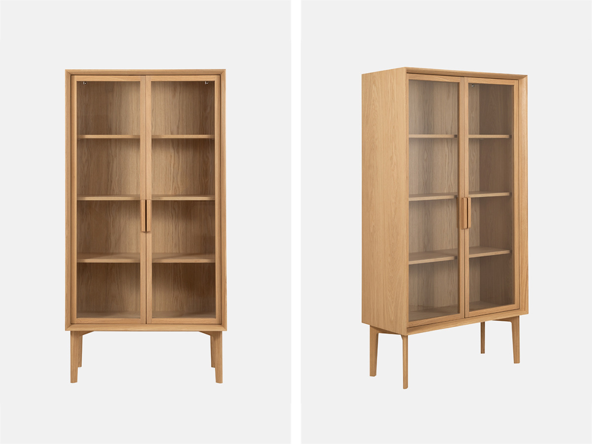 cabinet Display furniture Heal's oak paulo neves studio gud