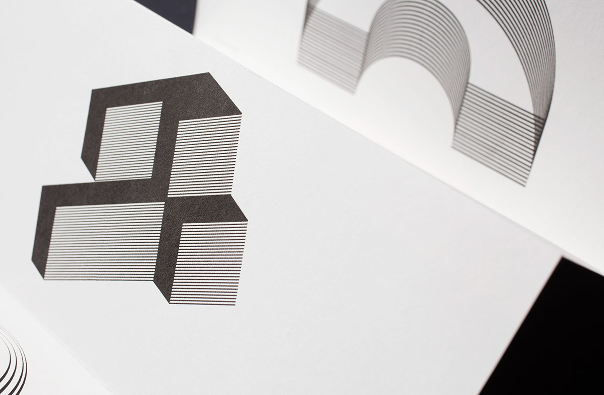publication design experimental motion lines facade building concertina print alejandro MEJIAS op art