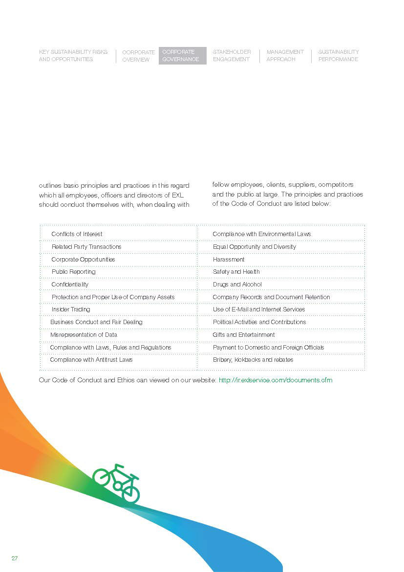 Sustainability green report brochure