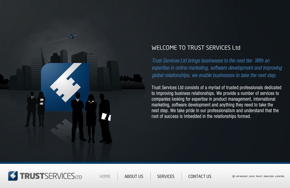 Trust Services LTD. flash animation Flash Development