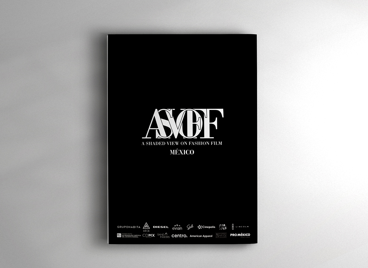 filmfestival festival logo diane pernet black and white Awards Website Event poster ticket ID card Asvoff mexico black