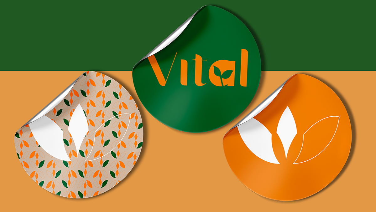 visual identity brand identity Logo Design Brand Design logo branding  Tifólio cafeteria coffee shop Vital