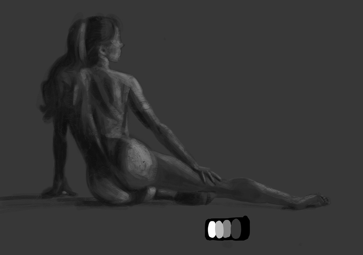 digital  painting  posture  human  figure  WOMAN  drawing  Illustration  tablet  wacom