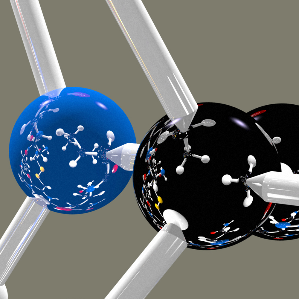 science molecule ball and stick chemistry