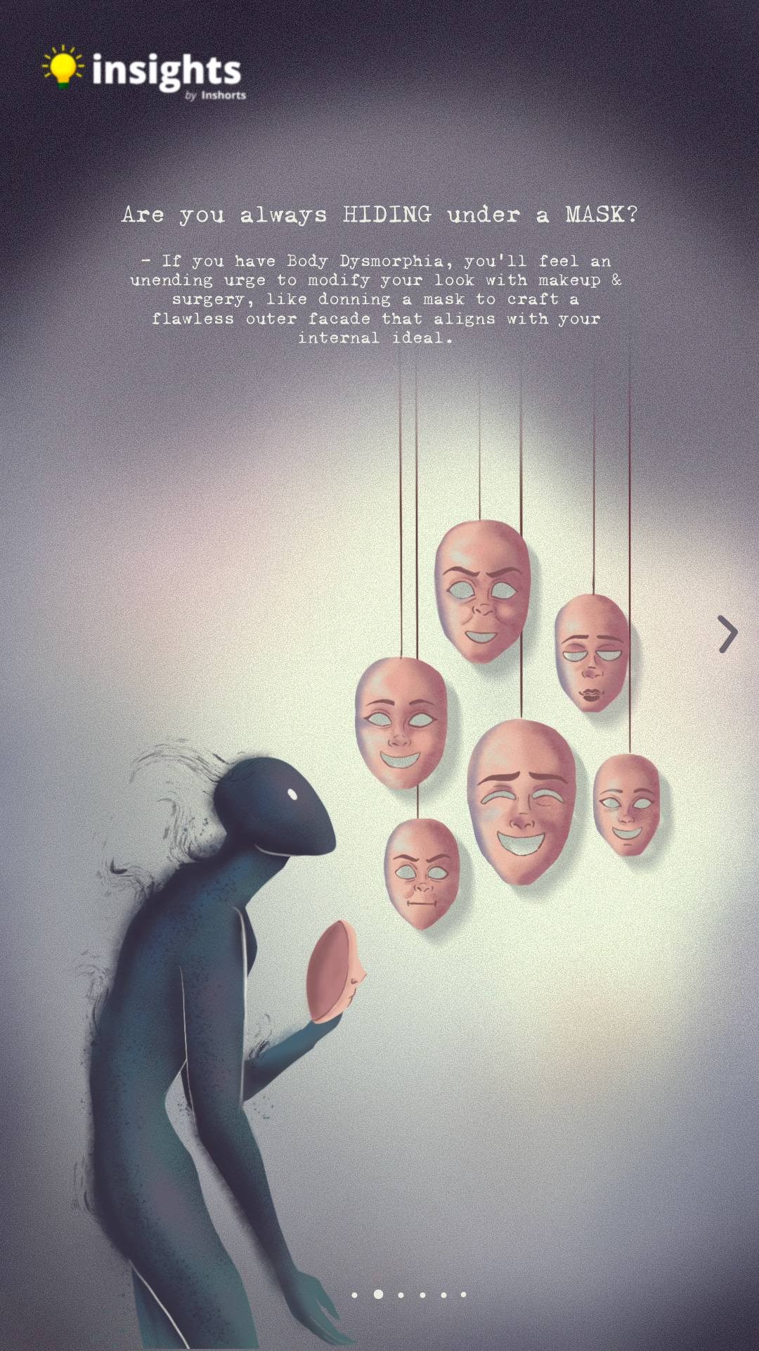 ILLUSTRATION  mental illness awareness Digital Art  procreate illustration art bodydysmorphia inshorts