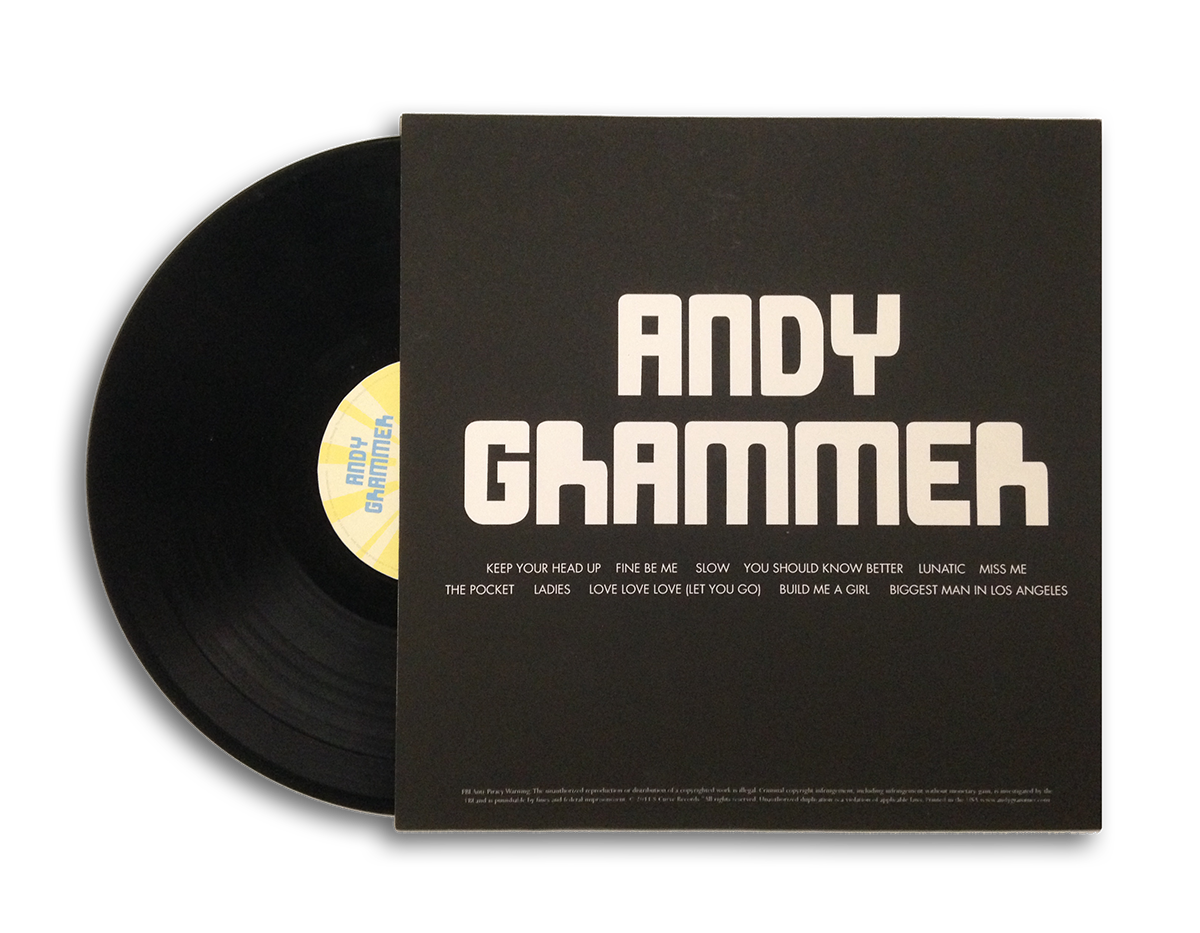 record cd andy Grammer LP soundtrack artist