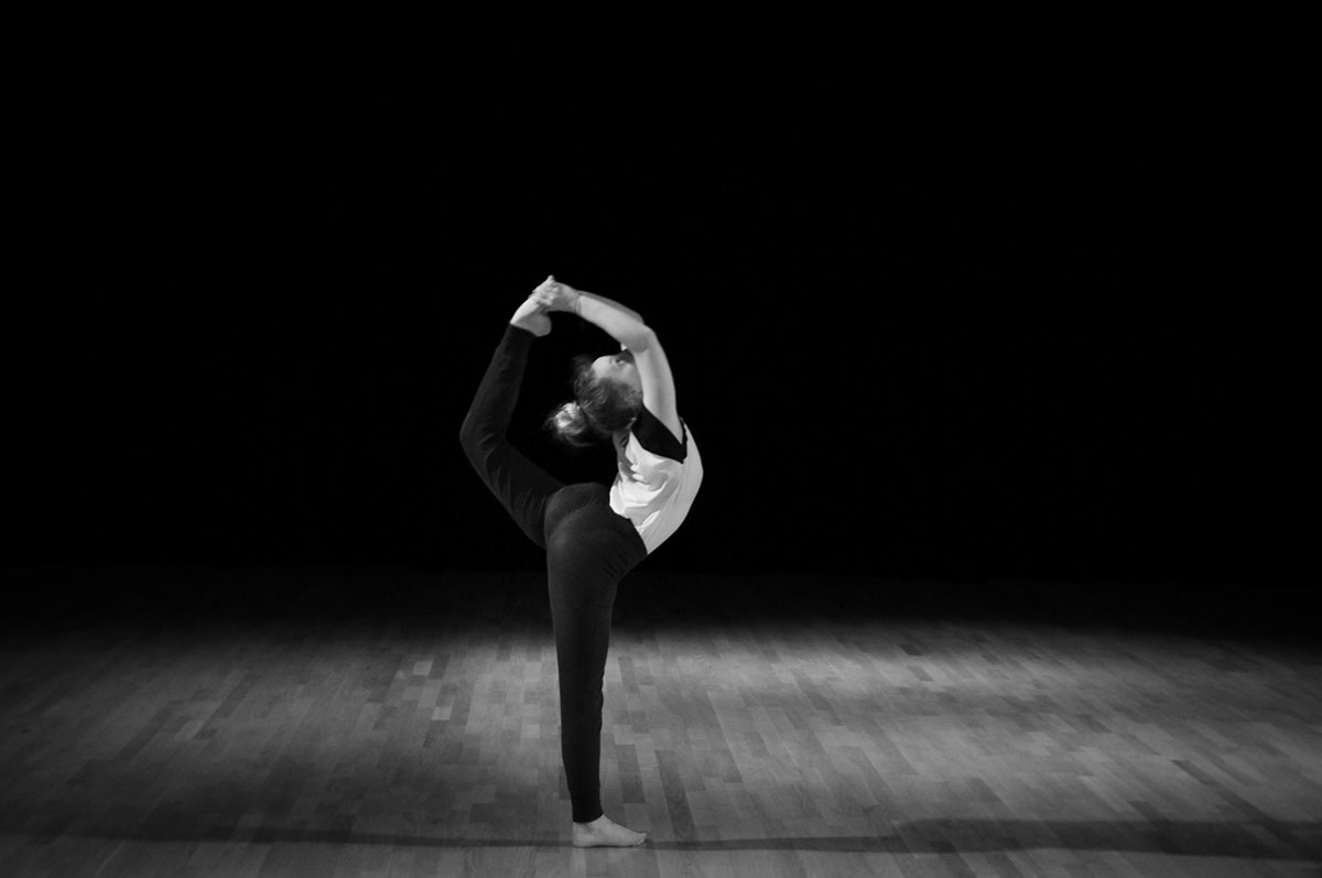 dancers movement black and white