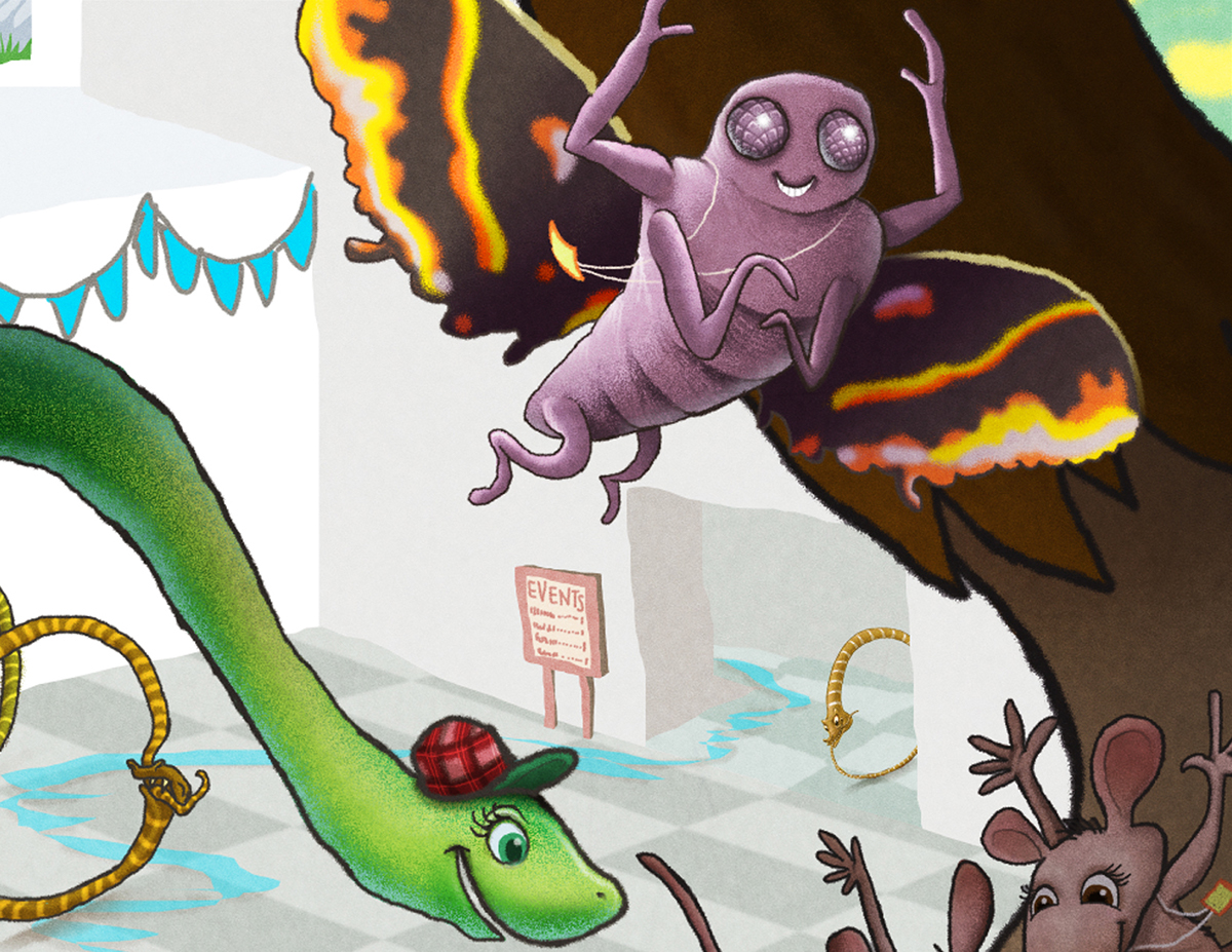 adobe photoshop kidart children cryptid whimsical Fun book illustration fantasy monster funny publishing   fiction