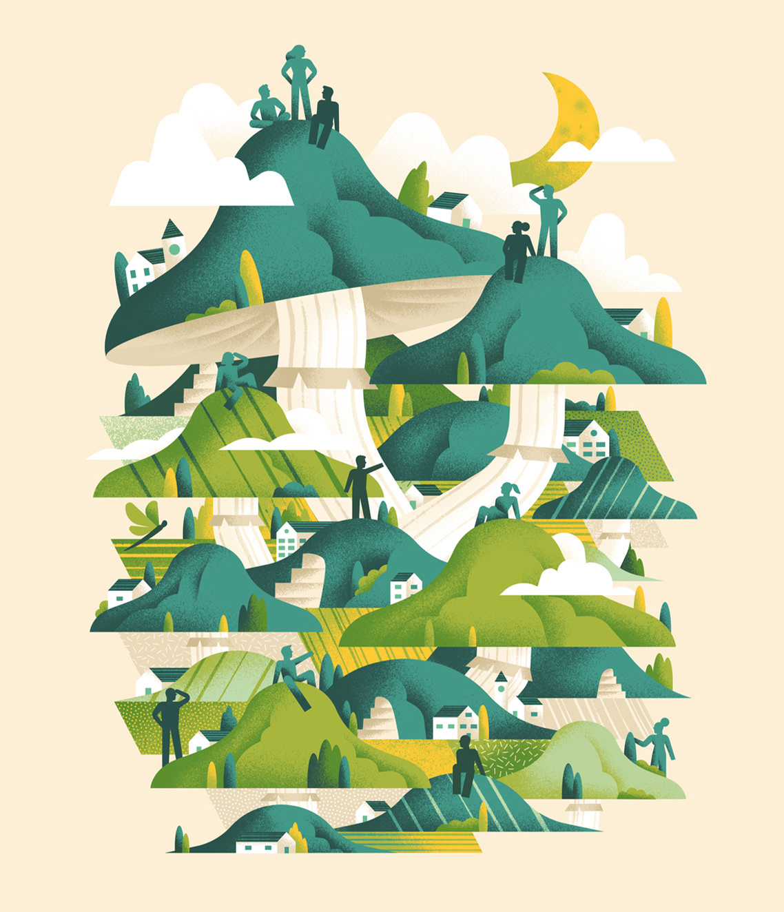 mushroom hills Nature Landscape film festival Film Festival Poster motion design Italy poster