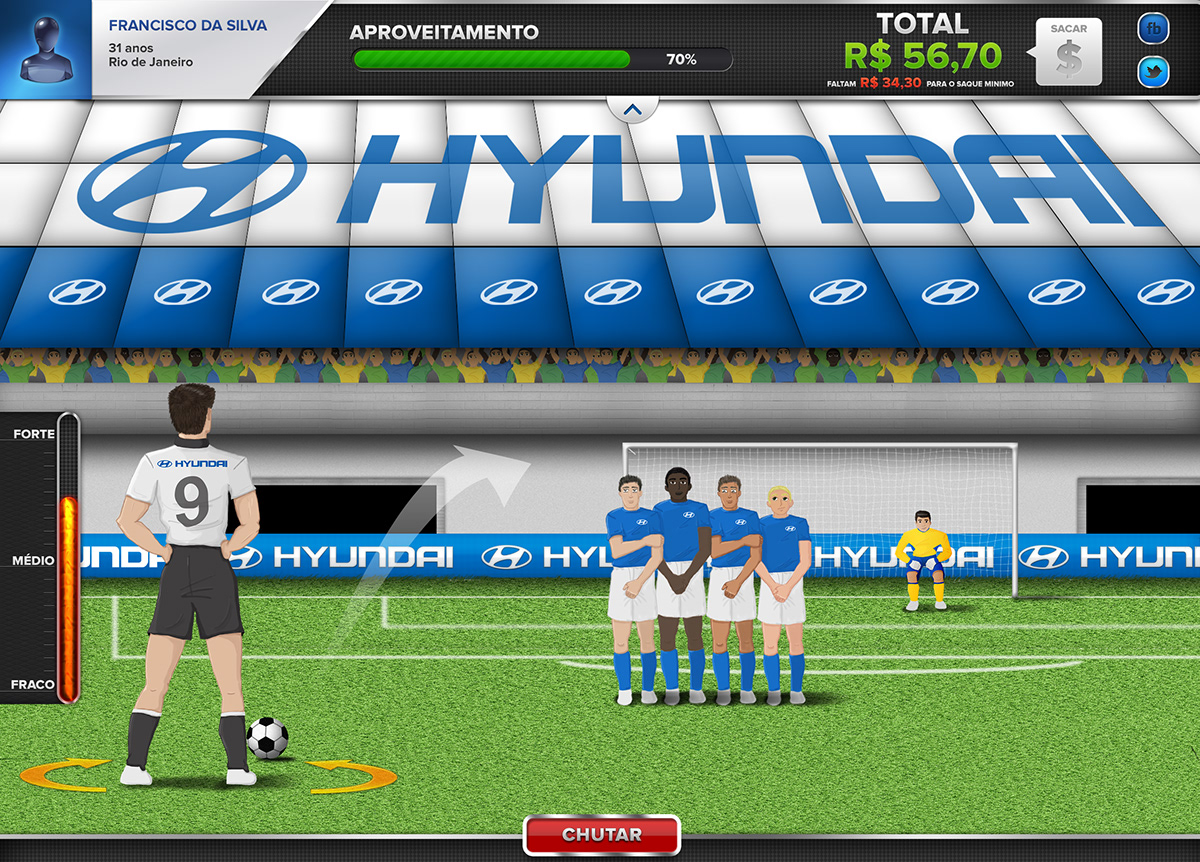 Hyundai Copa  futebol GOL Promoção