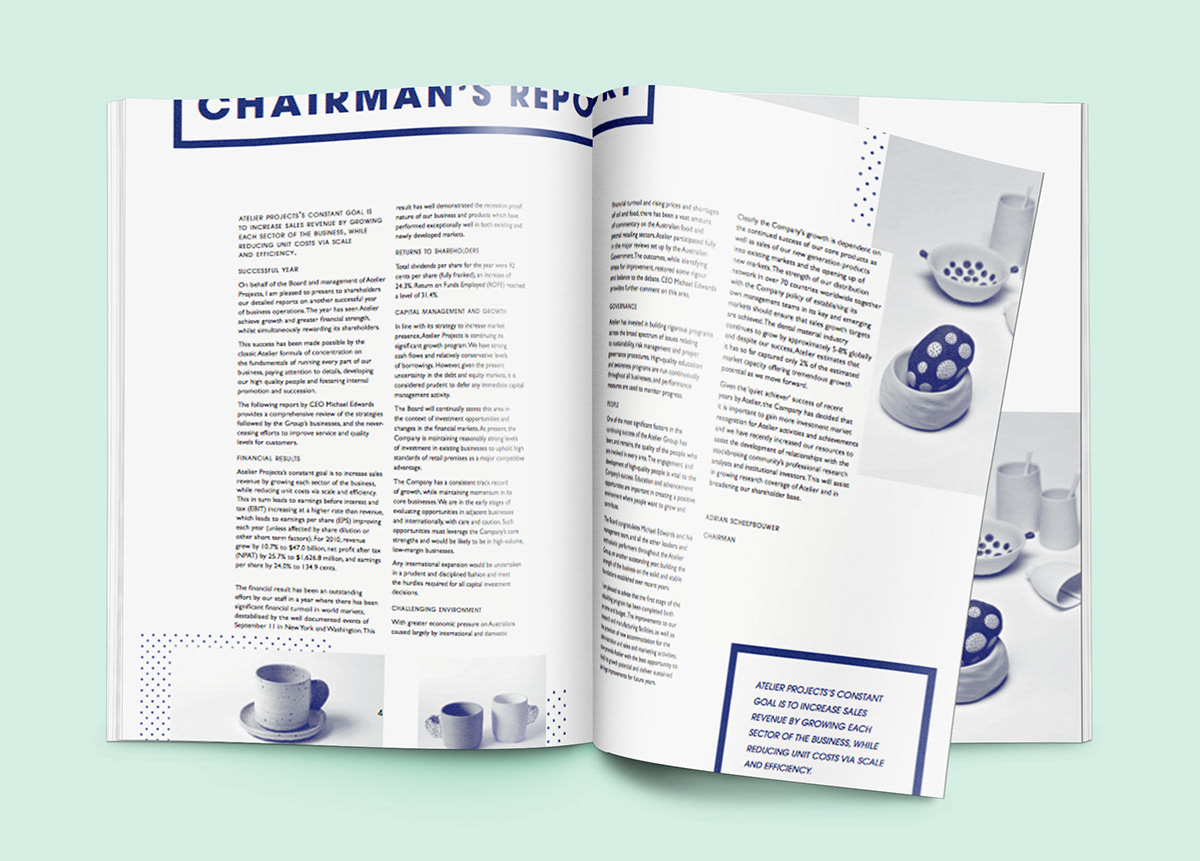 graphic design  annual report