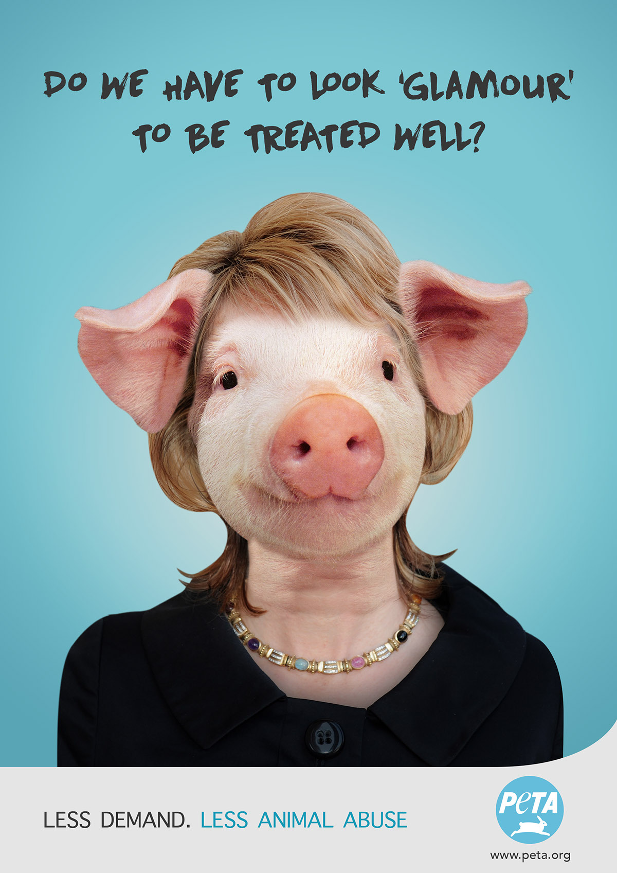 animal abuse print ad. awareness Peta Initiative
