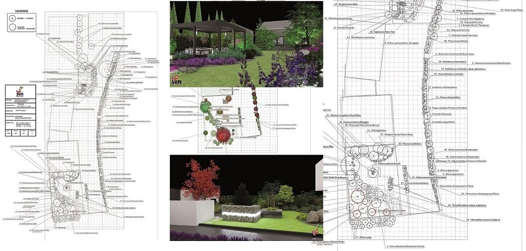 floral garden garden design Landscape Architecture  ogród projekt ogrodu