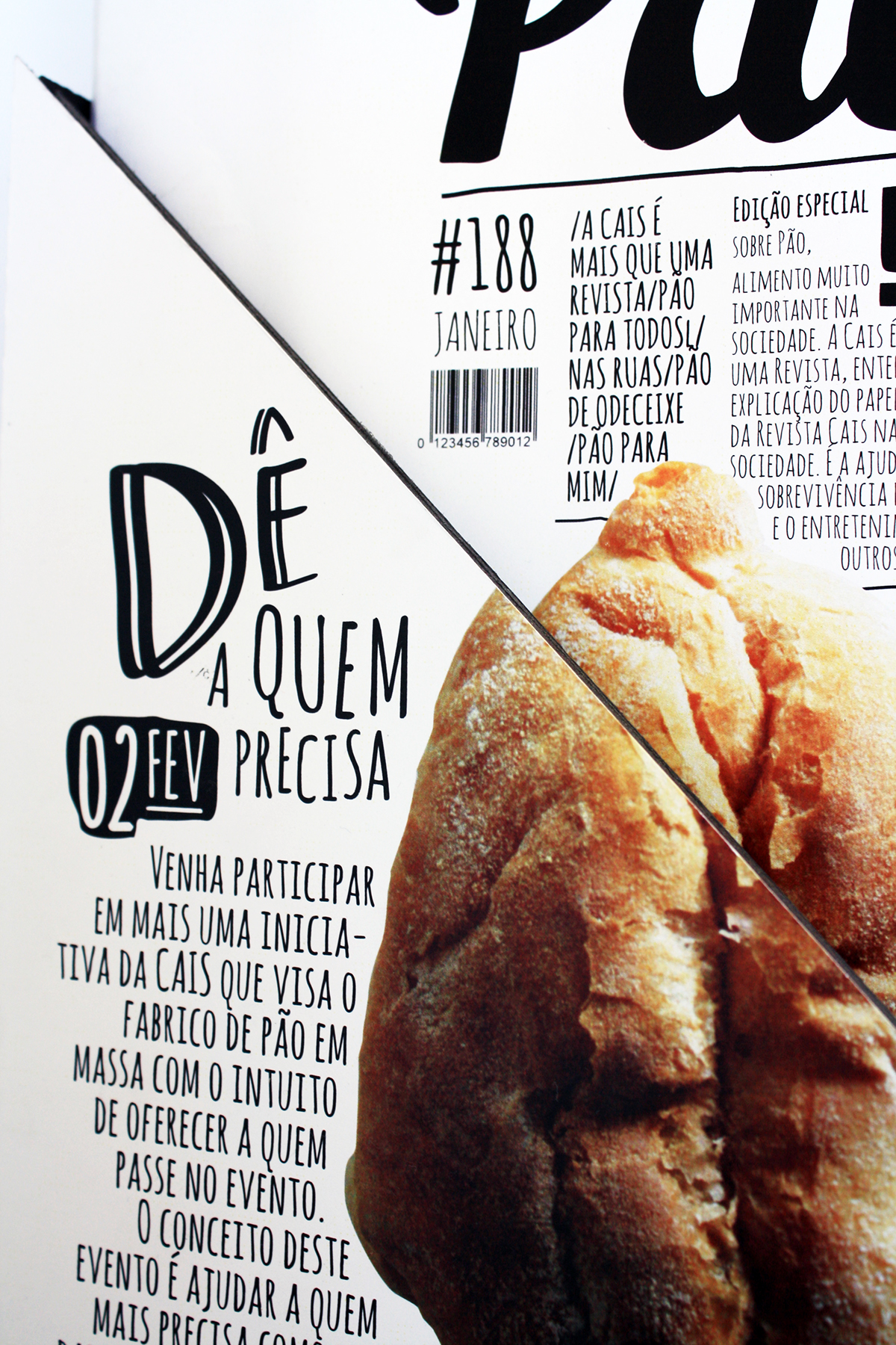 CAIS revista magazine pao bread campanha
