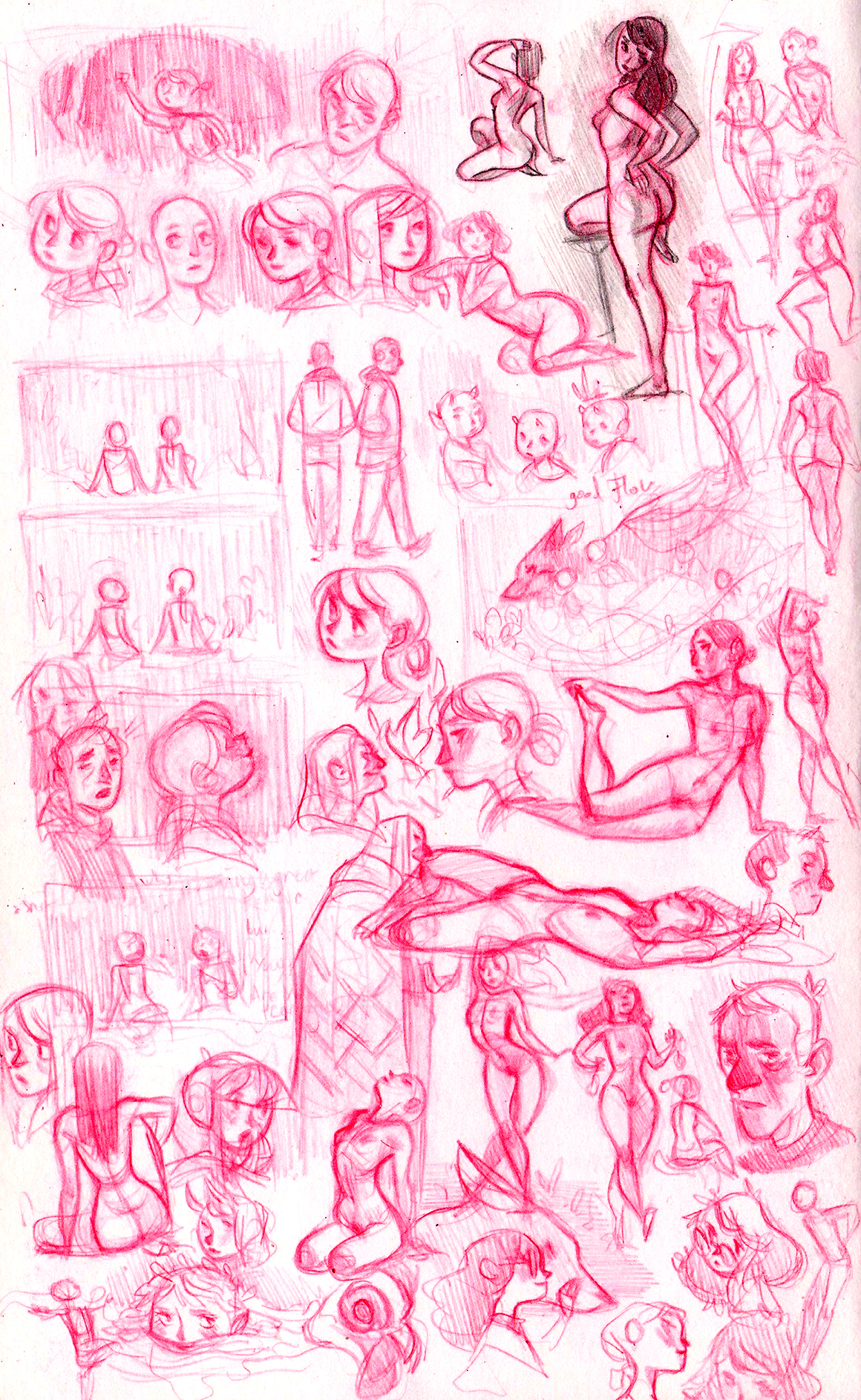 Alex Wilson alexinatree sketchbook lifedrawing doodles