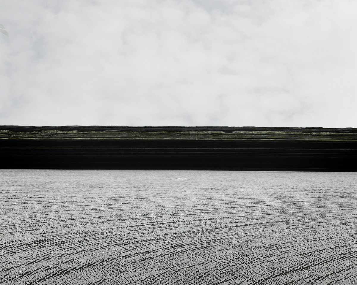 slit scan Digital Art  Photography  budapest conemporary Landscape minimal winter abstract surreal
