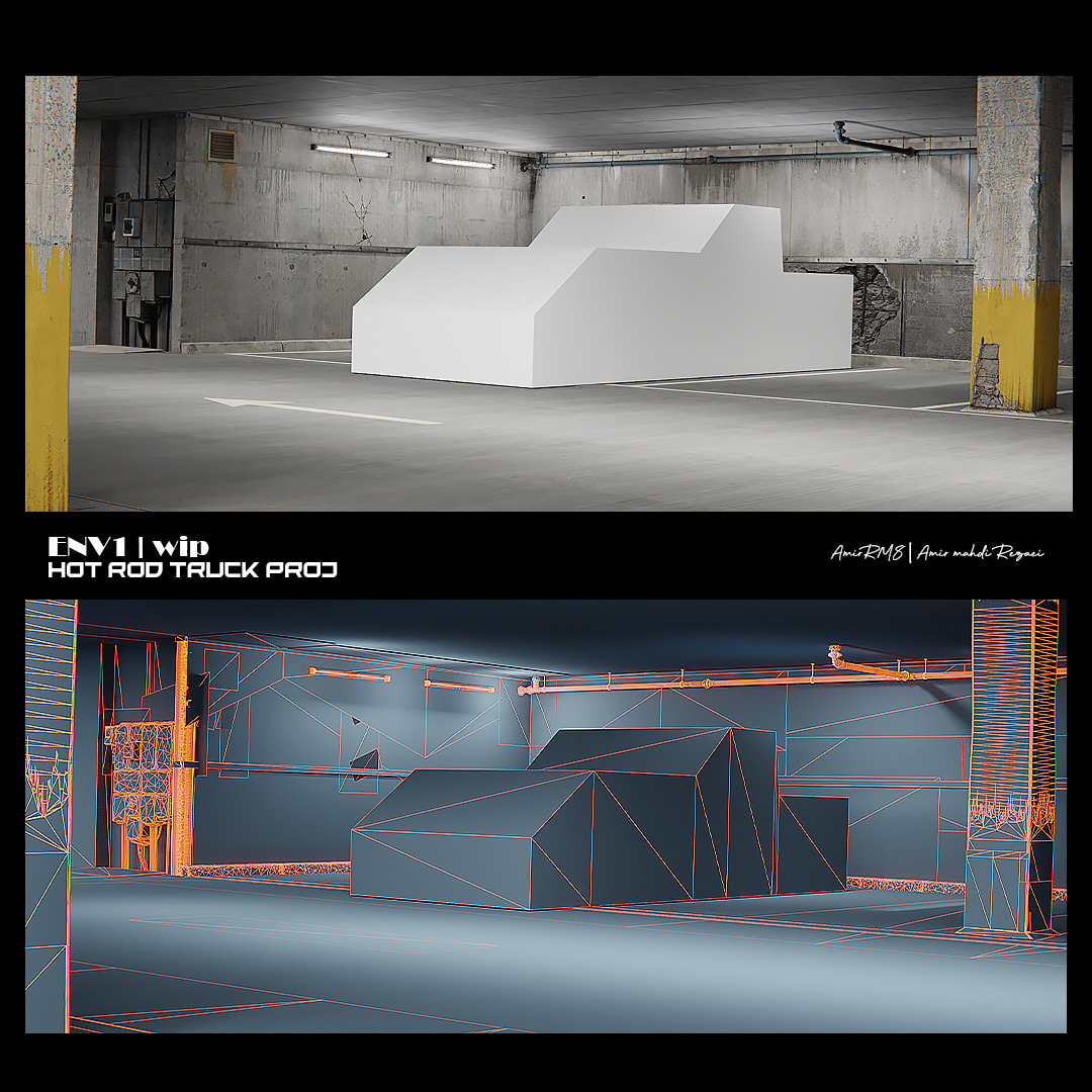 3D 3d modeling automotive   blender car CGI evironment interior design  Render visualization