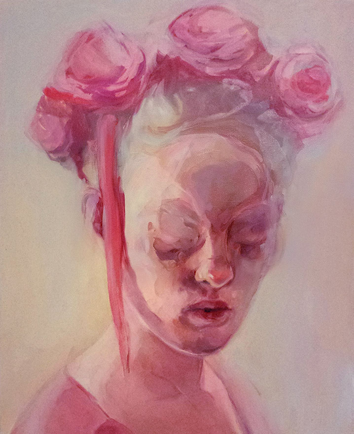 oil expressive paint portrait ugly realistic
