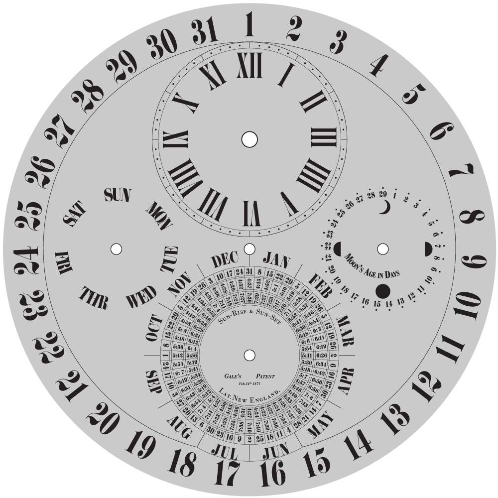 serigrafia diemme clock calendar