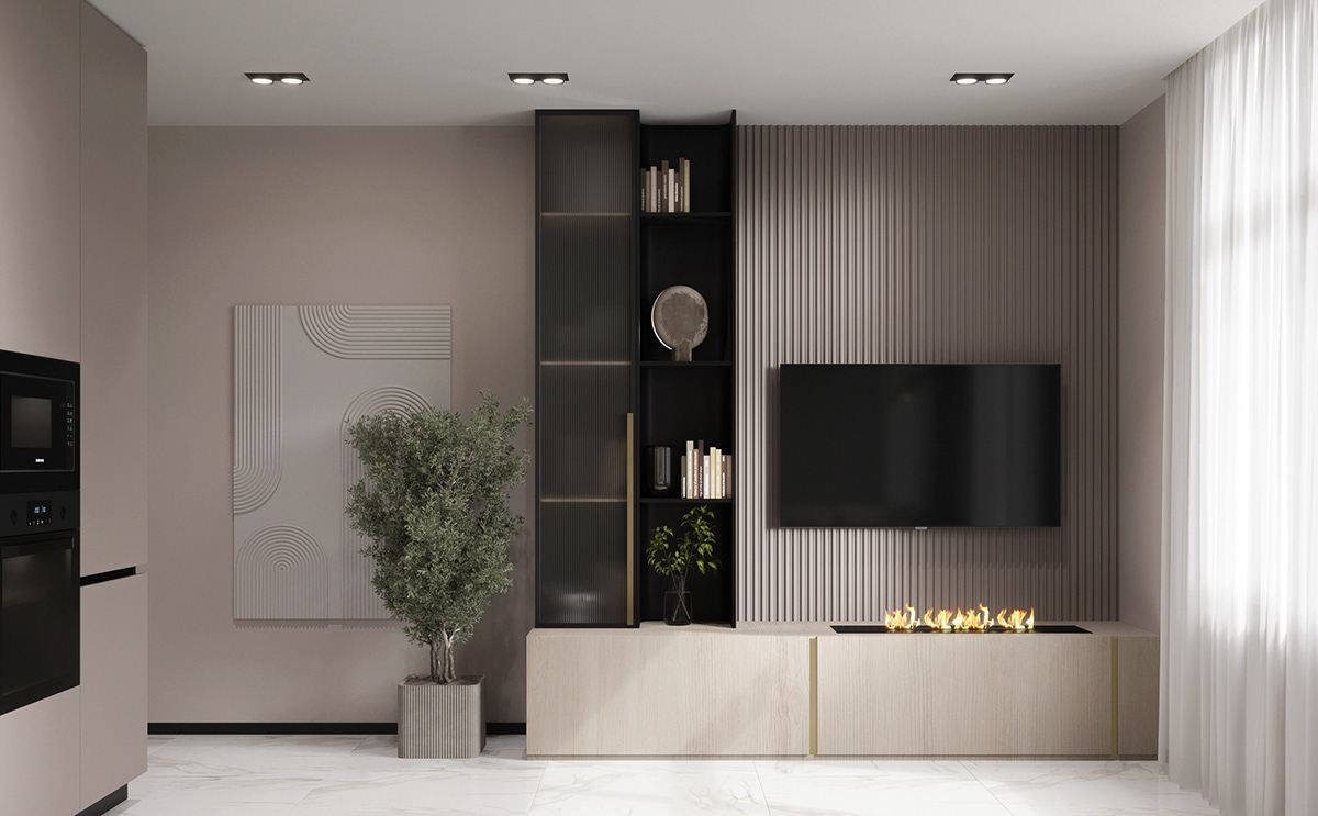 interior design  visualization architecture Render archviz modern apartment kitchen living room bedroom