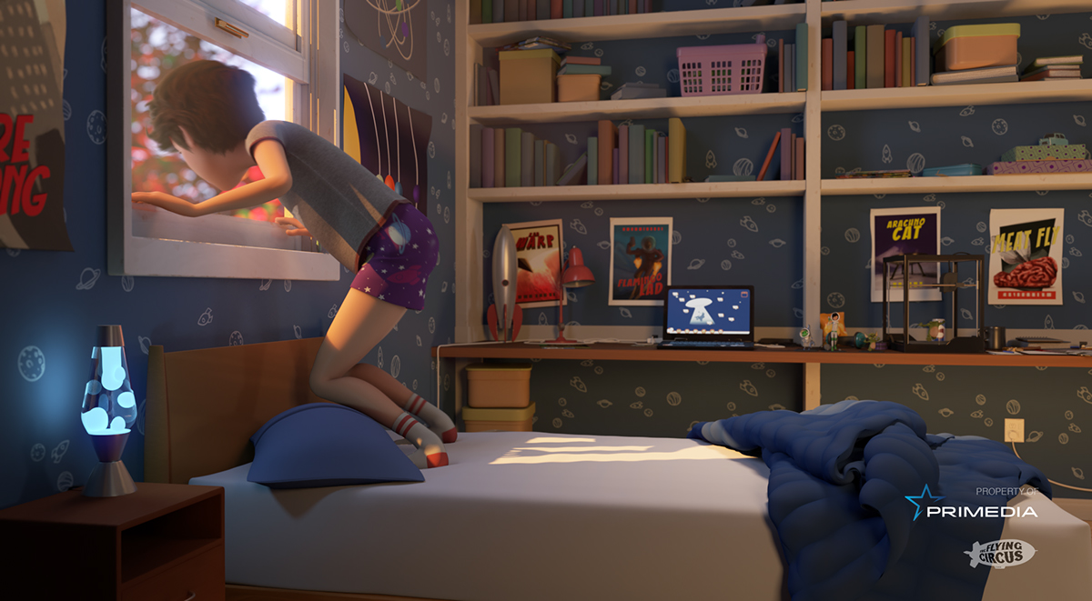 Maya Renderman pixar animation  feature Film   movie aliens kid showreel