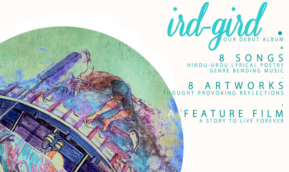 ird-gird surrealism diving colours abstract album art Song Artwork joshish crowdfunding