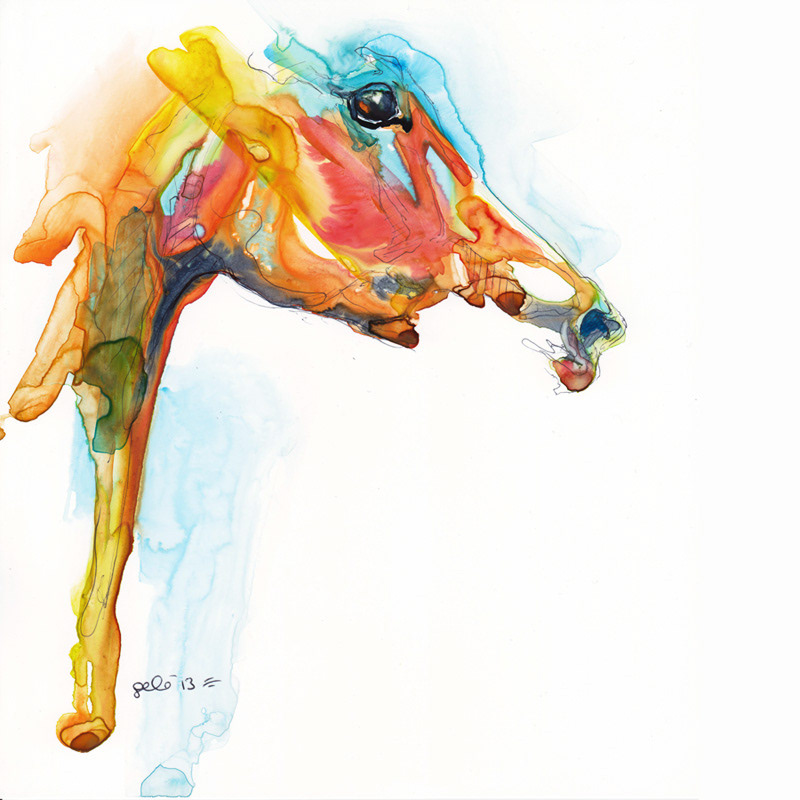 horse equine art animal Oil Painting horse drawing