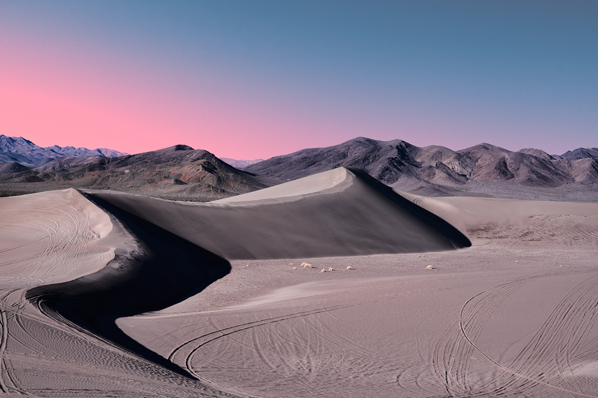 desert dunes California sand Space  neon Landscape Nature alien silence