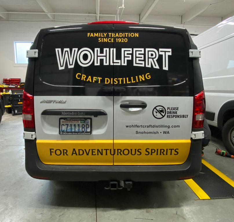craft spirits advertising distillery branding graphic design  Vehicle wrap design Vinyl Graphics