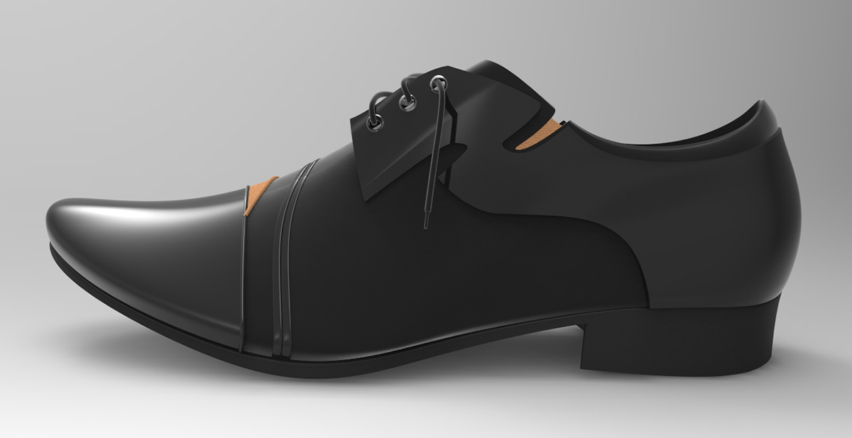 shoe design shoe dress shoe Render 3D model leather