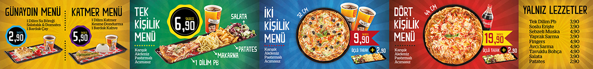 fastfood turkishcuisine Pizza borek pastry pizzaborek Fusionfood menuboard menu