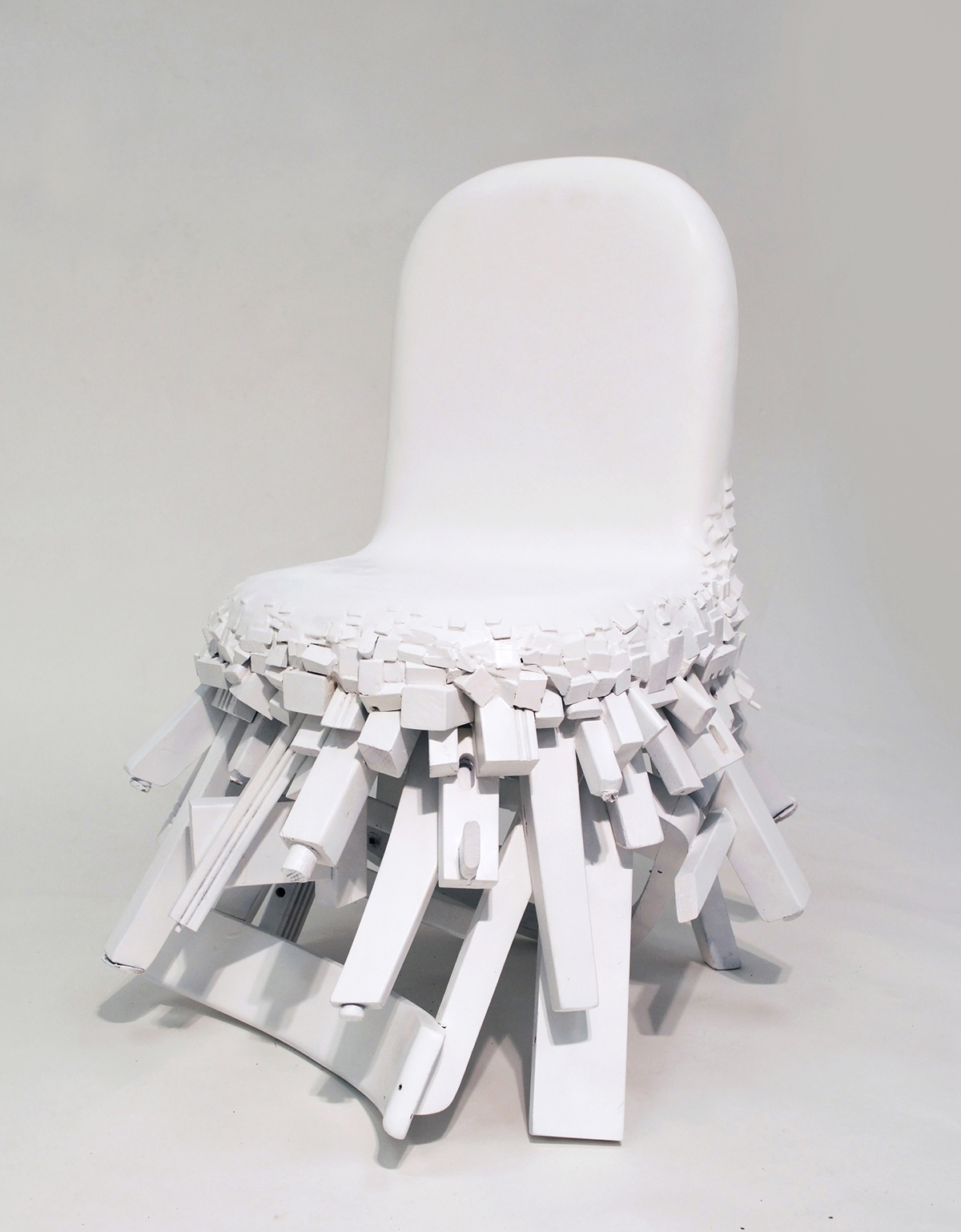 chair furniture broken sculpture