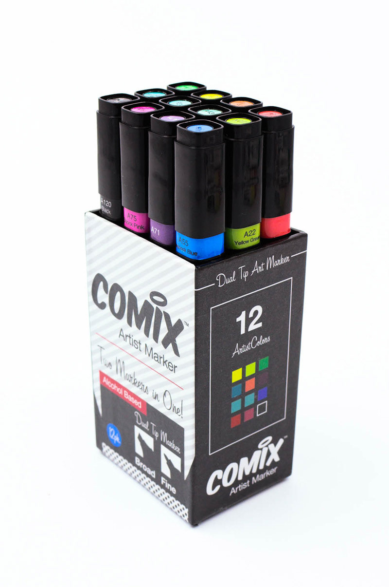 markers artsupplies productdesign type art pens package ArtDirection